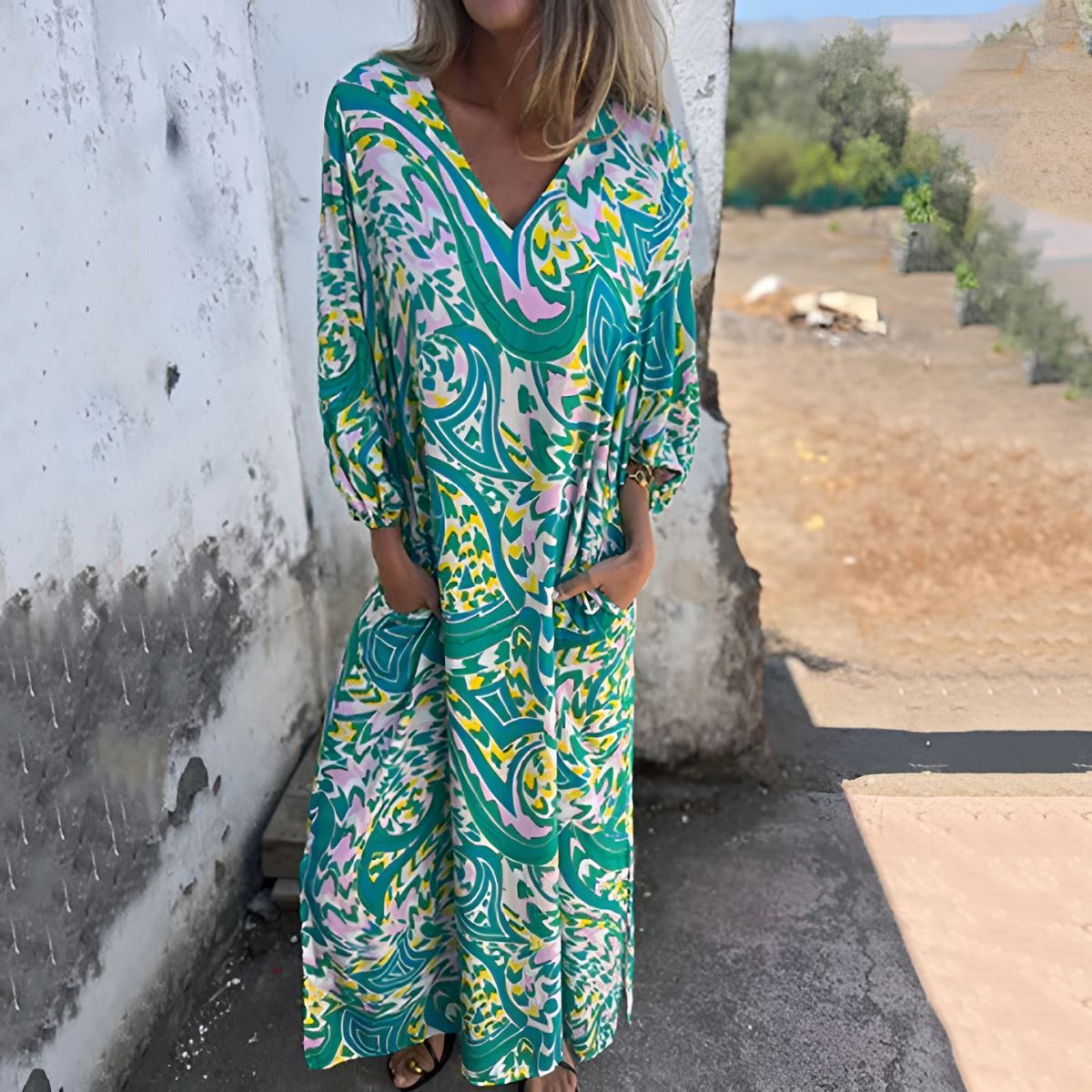 Léonie™ | Snygg Maxiklänning
