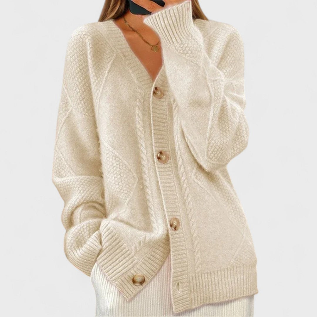 Éloise – Ribbad stickad cardigan