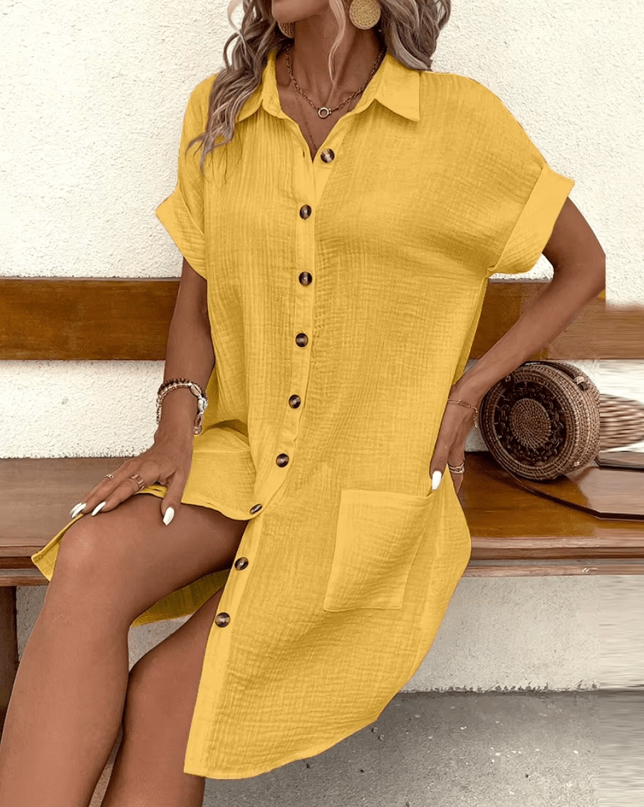 Linnéa™ | Relaxed and airy midi dress for warm summer days