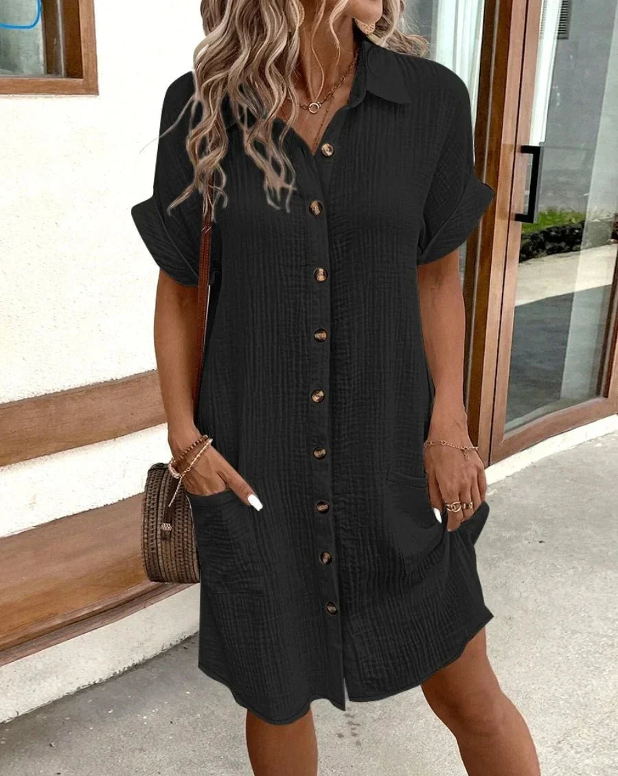 Linnéa™ | Relaxed and airy midi dress for warm summer days