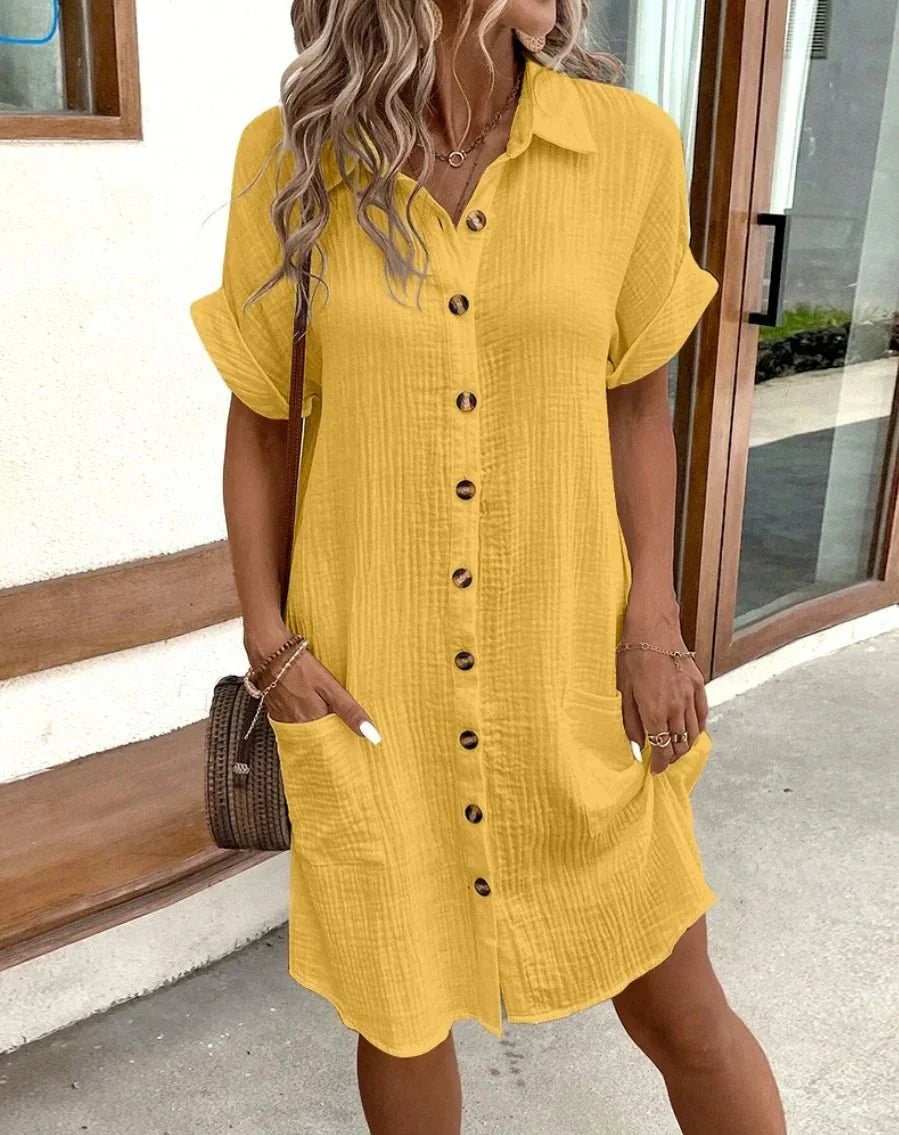 Linnéa™ | Relaxed and airy midi dress for warm summer days
