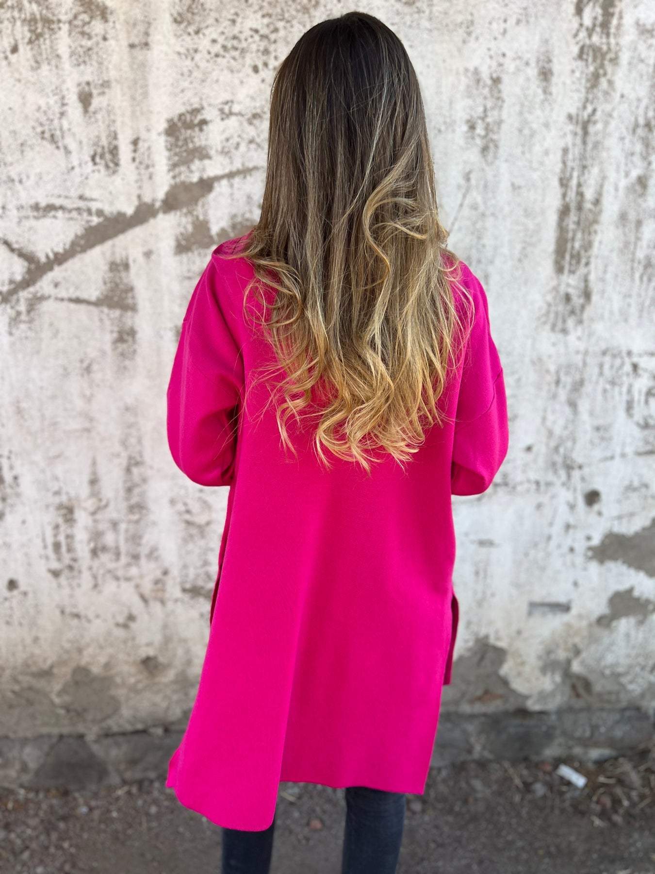 Cornelia™ | Lång kofta med dragkedja